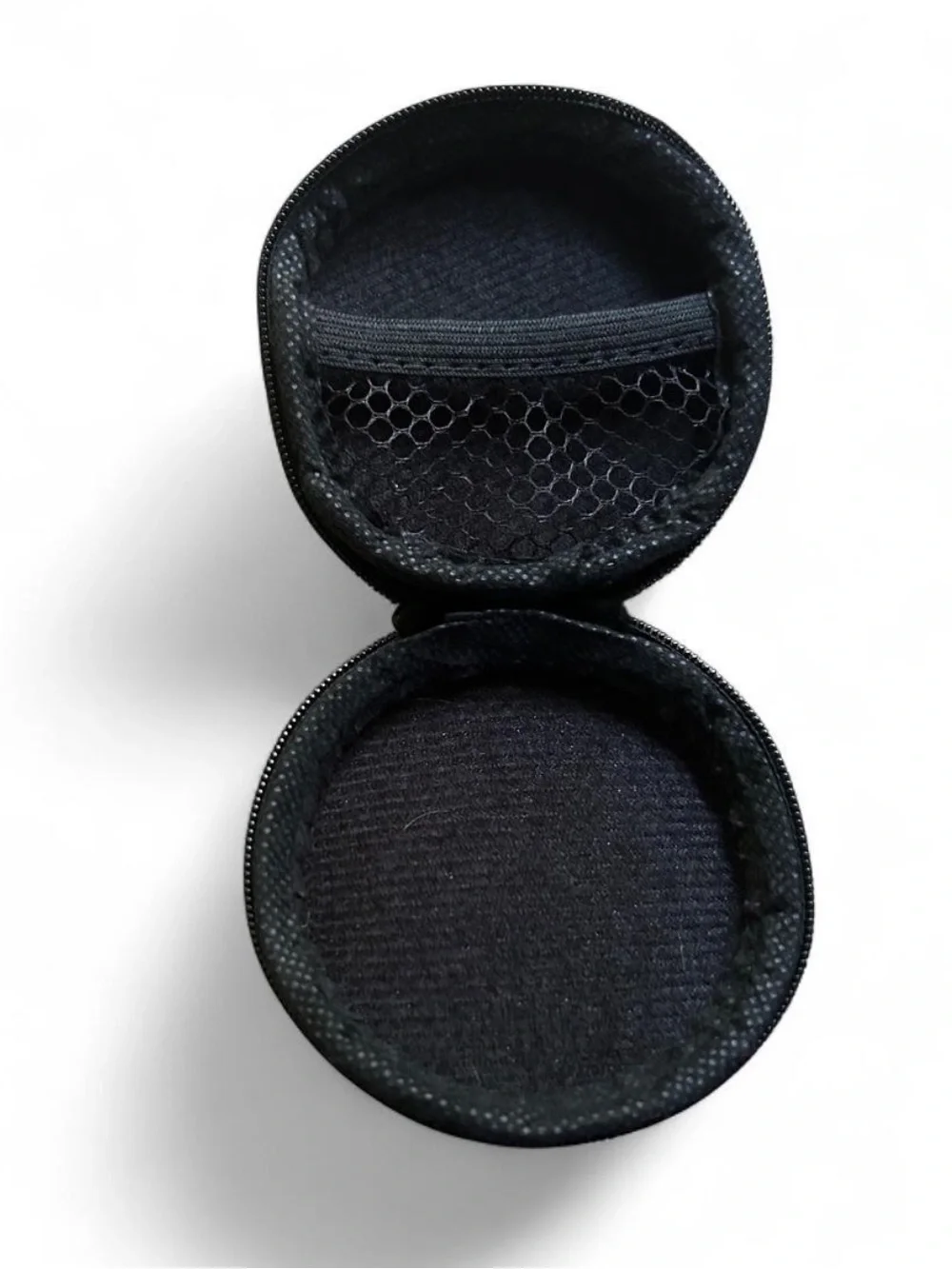 Black Travel Earbud & Accessory Case - Compact Protection